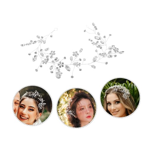 VICASKY 3 Stück Rhinestone Haarschmuck Hochzeit Braut Stirnband mit Strass Damen Haarschmuck Brautjungfer Party Haarband Elegant Leicht und Vielseitig für Festliche Anlässe von VICASKY