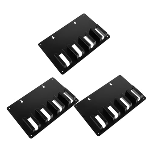 VICASKY 3 Stück Schwarzer Haarschneider Halter Haarschneidemaschinen Organizer mit Stabilem Stand Kompatibel für Professionelle Barbershops von VICASKY