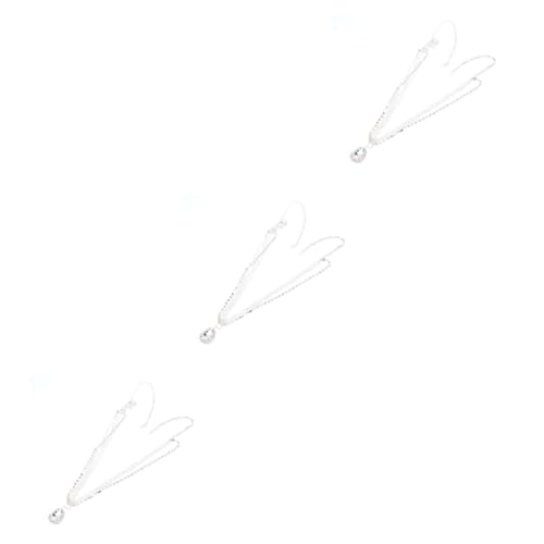 VICASKY 3 Stück Stirnschmuck mit Funkelnden Strasssteinen Leichte Braut Kopfkette für Hochzeit Verlobung und Festliche Anlässe Eleganter Frontlet Schmuck für Damen und Mädchen von VICASKY