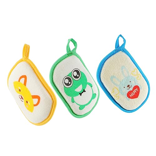 VICASKY 3 Stück Teiliges Babyhandtuch aus Niedliche Badetücher mit Cartoon Design für Kleinkinder für Zuhause und Reisen Leicht und Saugfähig von VICASKY