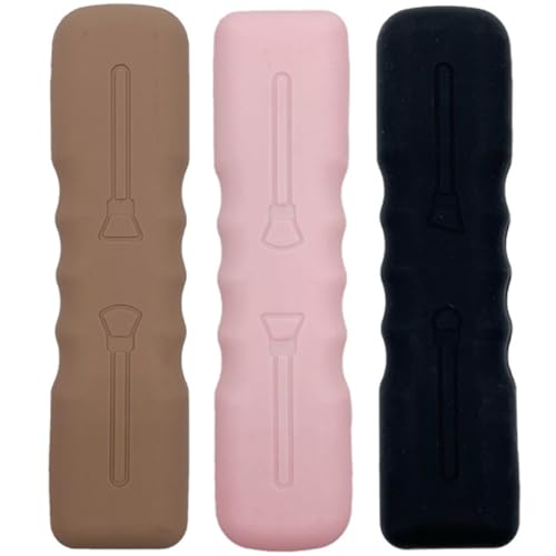 VICASKY 3 Stück Teiliges Make Up Pinsel aus Silikon Make Up Pinsel Aufbewahrungstasche mit Magnetischem Verschluss Kosmetik Organizer für Unterwegs von VICASKY
