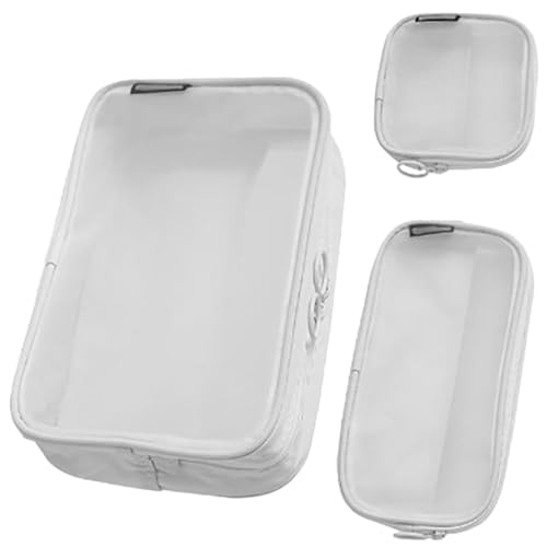 VICASKY 3 Stück Teiliges Reise Kosmetiktaschen Netzstoff Atmungsaktiv Kompakt Multifunktional für Damen Make Up und Hautpflege Praktisch Organisieren von VICASKY