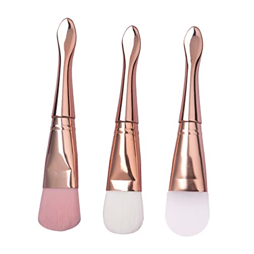 VICASKY 3 Stück Teiliges Silikon Gesichtsmaske Pinsel Weiche Borsten und Silikon für Wiederverwendbar und Einfach zu Reinigen für Make Up und Hautpflege von VICASKY