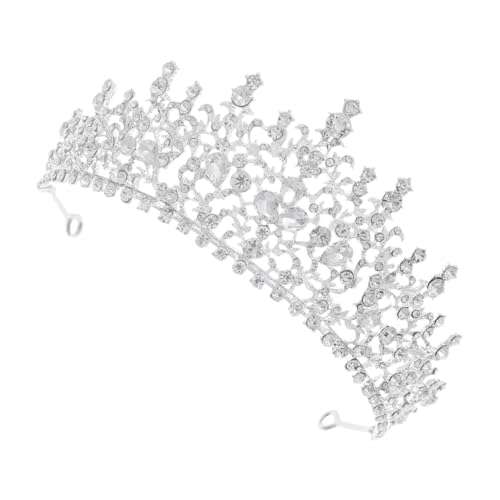 VICASKY 3 Stück Tiara Krone mit Strassbesetzten Legierungselementen Luxuriöses Braut und Party Haaraccessoire für Frauen Geeignet für Hochzeiten Geburtstagsfeiern und Festliche Anlässe von VICASKY