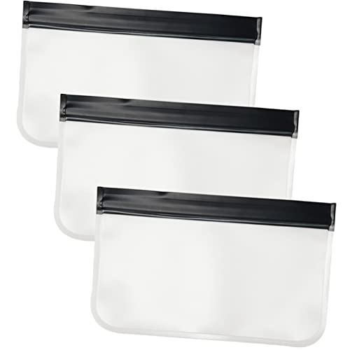 VICASKY 3 Stück Transparente Kosmetiktasche Peva Make Up Beutel und Leicht für Damen und Herren Organizer für Kosmetik und Toilettenartikel Unterwegs von VICASKY