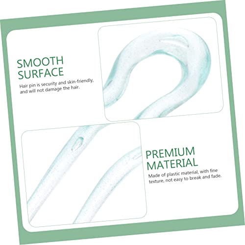 VICASKY 3 Stück U Förmige Französische Haarnadeln für Dutt Große Dekorative Haarnadeln für Hochsteckfrisuren Geeignet für Damen und Teenager Leicht und Komfortabel Passend zu Cheongsam von VICASKY