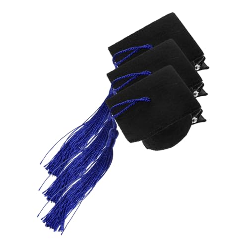 VICASKY 3 Stücke Doktoranden-level-research-team Hut Haarnadel Graduation Cap Kleid Haarnadeln Für Erwachsene Jungen Und Mädchen Party von VICASKY
