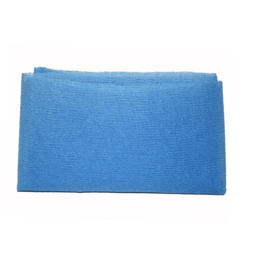 VICASKY 3 Stücke Teiliges Nylon Badetuch zum Peeling für Körper Gelb Blau Exfolierende Waschlappen Leicht und Kompakt für Dusche und Reisen von VICASKY