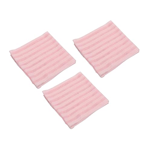 VICASKY 3 Teiliges Badetuch Waschlappen Handtücher Peeling Rückenschrubber Sanfte Reinigung Reise Luffa Hand Entferner Für Abgestorbene Haut Peeling Körperschrubber Ms Make von VICASKY