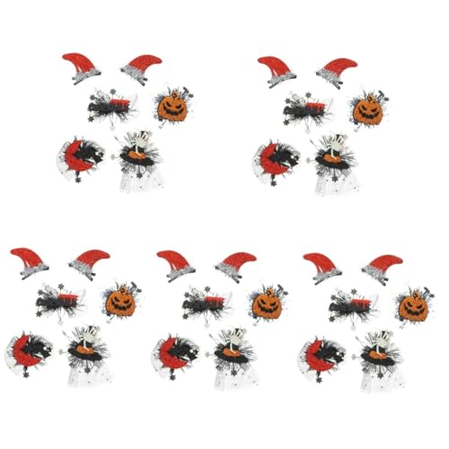 VICASKY 30 Stck. Teiliges Halloween Haarschmuck mit Süßen Haarclips Farbenfrohe Haarklammern für Damen und Mädchen Dekorative Haarspangen für Party Kostüm und Festliche Looks von VICASKY