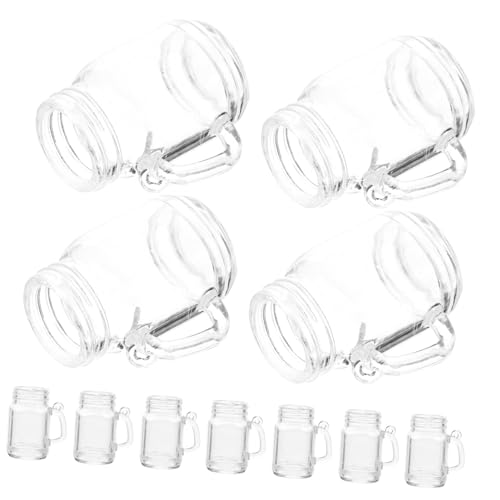 VICASKY 30 Stück Teiliges Mini Bierglas Anhänger aus Kunststoff DIY Schmuck Charms mit Aufhängeschlaufe für Armbänder Halsketten Schlüsselanhänger und Handyanhänger von VICASKY