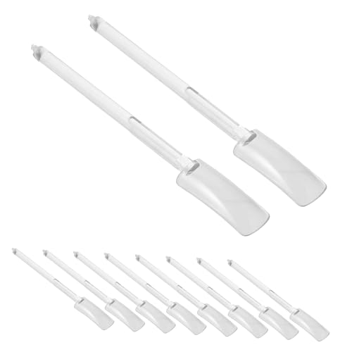 VICASKY 32 Stück Transparente Nageldisplay Sticks Für Nagelkunst Ballerina Übungsnagelspitzen Nagellack Organizer Langlebig Und Leicht Zu Reinigen Für Nagelstudios Und Mobile von VICASKY