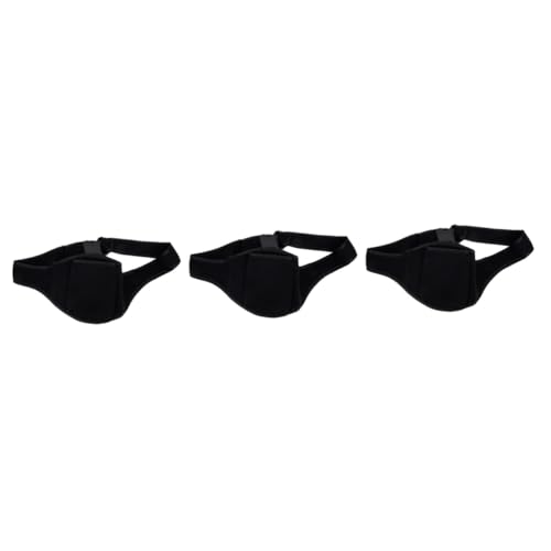 VICASKY 3Er-Packung laufender Weizenbeutel Standmikrofon Fitnessgürtel für Männer Mikrofon versorgung Gym Bags fitnesstaschen mikrofon hüftgurt Taillenmikrofontasche Taucherstoff Black von VICASKY