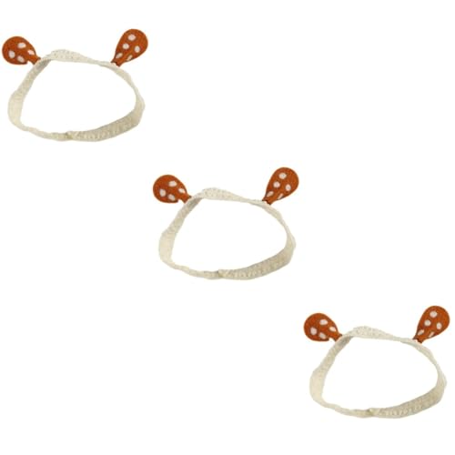 VICASKY 3St Weihnachtsgeweih Stirnband haarband Neugeborenes Weihnachtskostüm kinder stirnband weihnachts verkleidung weihnachtsdeko dehnbares Haarband -Weihnachts-Stirnband Stoff von VICASKY