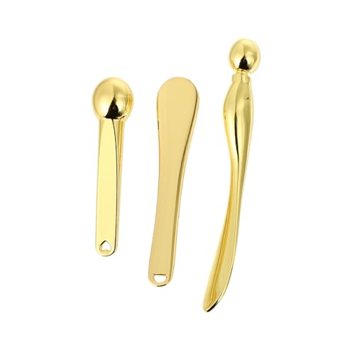 VICASKY 3stücke Zinklegierung Augencreme Löffel Mit Augenmassage-werkzeugen Für Effektive Hautpflege Zur Reduzierung Von Augenringen Und Falten Tragbar Und Langlebig von VICASKY