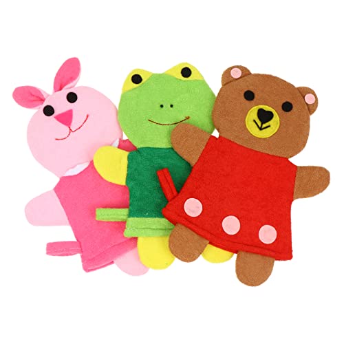 VICASKY 3stücke Junge Mädchen Duschschwamm Duschbürste Junge Mädchen Duschbürste Duschschrubber Duschschwamm Körper Wäscher Peeling Haut Massage Schwamm Pinsel Handschuhe Mitts Für von VICASKY