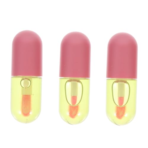 VICASKY 3stücke Pflegende Lippenflüssigkeiten Für Frauen Natürliche Lippenpflegeöle Tragbares Feuchtigkeitsspendende Lippenbalsam Für Lippentypen von VICASKY
