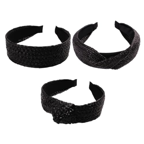 VICASKY 3stücke Haarreifen Damen Haarband Kreativer Kopfschmuck Haarbekleidung Haarschmuck Leichtgewichtig Haltbares Material Für Partys Und Täglichen Gebrauch von VICASKY
