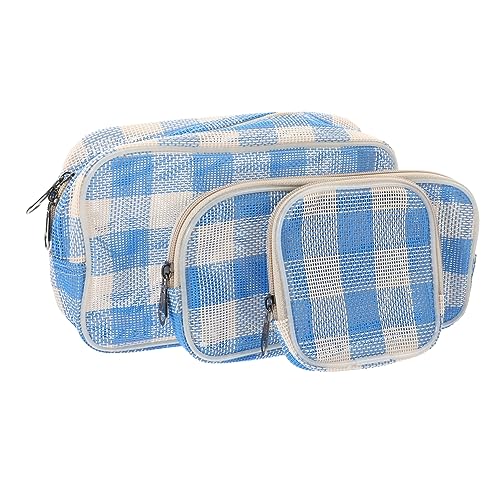 VICASKY 3stücke Kosmetiktasche Mit Reißverschluss Tragbare Aufbewahrungstasche Für Make-up Reisen Camping Und Heimgebrauch Kulturbeutel Für Damen Make-up-Tasche Mit Reißverschluss VICASKY 3stücke Kosmetiktasche Mit Reißverschluss Tragbare Aufbewahrungstasche Für Make-up Reisen Camping Und Heimgebrauch Kulturbeutel Für Damen Make-up-Tasche Mit Reißverschluss von VICASKY