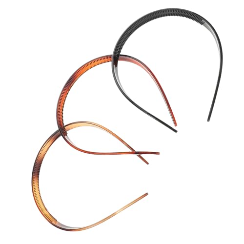 VICASKY 3stücke Rutschfeste Haarbänder Aus Plastik U-förmige Stirnbänder Für Mädchen Und Damen Modische Haar-accessoires Für Kostüm-styling Diy-haarbänder Und Brillen-stirnbänder von VICASKY