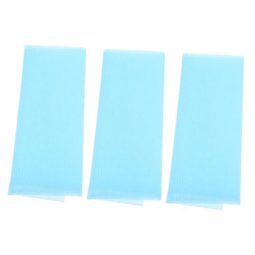 VICASKY 3stücke Badetuch Langes Badetuch Langes Streifenbadetuch Körperreinigungstuch Dusche Peeling-badetuch Seife Badeerlebnis Baumwolltücher Haut Zusammenfalten Tasche Hotel Camping von VICASKY