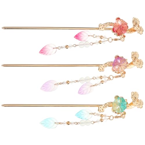 VICASKY 3stücke Antike Blume Haar Stick Mit Quaste Für Frauen Japanischer Haarnadel Im Vintage-stil Chinesische Haaraccessoires Für Verschiedene Frisuren Und Anlässe von VICASKY