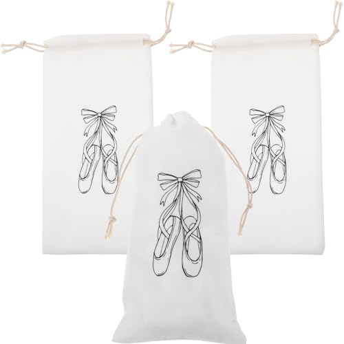 VICASKY 3stücke Ballettschuhtasche Für Damen Und Mädchen Robuste Ballettschuh-Tragetasche Mit Kordelzug Als Aufbewahrungstasche Für Tanzsachen Reisetasche Für Kleine Gegenstände von VICASKY