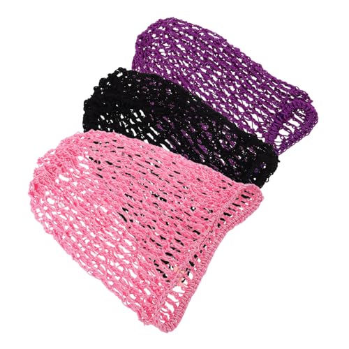 VICASKY 3stücke Elastische Gehäkelte Haarnetze Duttabdeckungen Und Netze Für Damen Haarwickel Zum Schlafen Stylen Oder Pflegen Von Frisuren von VICASKY