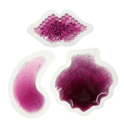 VICASKY 3stücke Gesichtspflege-gel-pad Wärme-gel-kissen Lippen-gel-pack Augen-gel-pack Für Heiß-kalt-therapie Schmerzlinderung Und Entspannung Bei Sportverletzungen Und von VICASKY