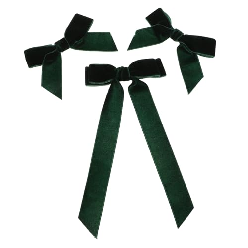 VICASKY 3stücke Haarspange Mit Clips Haarbänder Für Damen Und Mädchen Große Haarspangen Aus Samt Haarschmuck Für Pferdeschwanzhalter von VICASKY