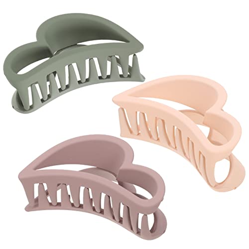 VICASKY 3stücke Herz-haarklammer Für Langes Haar Haarklammern Für Frauen Herz-clip Aus Hochwertigem Material Rutschfeste Und Starke Halterung Für Unterschiedliche Styling-bedürfnisse von VICASKY
