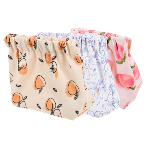 VICASKY 3stücke Kleine Kosmetiktasche Aus Metall Und Make-up-Tasche Für Damen Organizer-Tasche Für Handtasche Mit Fächern Für Lippenstifte Und Schlüssel Leicht Und Tragbar von VICASKY