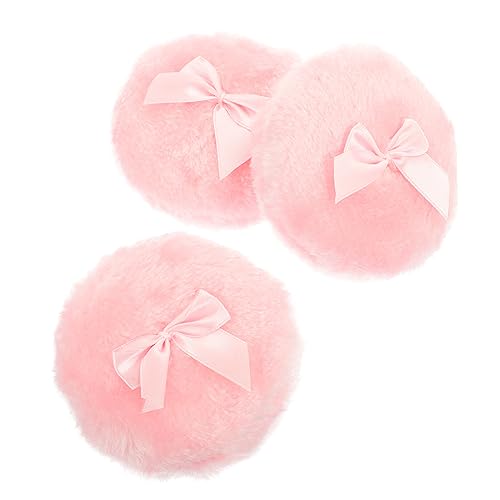 VICASKY 3stücke Makeup-schwämme Für Junge Mädchen Und Make-up Wiederverwendbar Flauschig Und Sanft Zur Haut Mit Schleife Für Einfaches Schminken von VICASKY