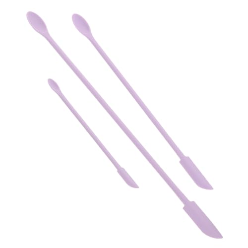 VICASKY 3stücke Mini-silikonspatel-set Kleiner Flaschenschaber-spatel Make-up-spatel Aus Sicherem Silikonmaterial Tragbar Für Reisen Vielseitig Für Kosmetikprodukte von VICASKY