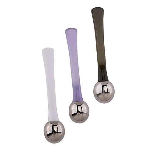 VICASKY 3stücke Augencreme-portionierer Gesichtsmaskenstift Massage Stick Mit Löffel-ende Und Augen-make-up-stift Aus Zinklegierung Zur Verbesserung Der Und Linderung Von Augenermüdung von VICASKY