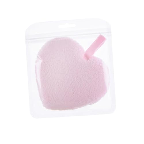 VICASKY 3stücke Waschbare Make-up-entfernungspads Gesichtsreinigungspuffs Herzform Puderquasten Für Make-up-entferner Kosmetikbedarf Neutral von VICASKY
