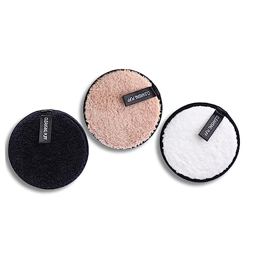 VICASKY 3stücke Wiederverwendbare Abschminkpads Waschbare Gesichtsreinigungspads Plüsch Makeup Entferner Weiß Kaffee Schwarz Sanft Zur Haut Sicher Und Geruchsneutral VICASKY 3stücke Wiederverwendbare Abschminkpads Waschbare Gesichtsreinigungspads Plüsch Makeup Entferner Weiß Kaffee Schwarz Sanft Zur Haut Sicher Und Geruchsneutral von VICASKY