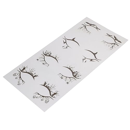 VICASKY 4 Paare Selbstklebende Halloween Eyeliner Aufkleber für Damen Dekorative Augen Make Up Sticker für Karneval Cosplay und Partys Leicht Abziehbar für Besonderes Aussehen von VICASKY