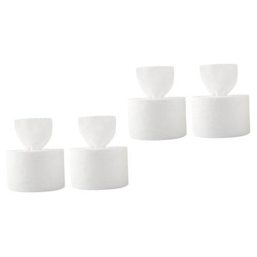 VICASKY 4 Rollen Makeup Entferner Reinigungstücher Trockene Feuchte Tücher Gesichtstuch Reinigen Weiß von VICASKY