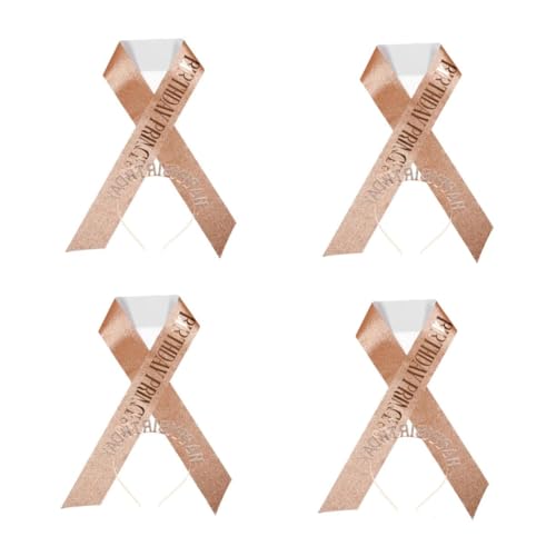 VICASKY 4 Sätze Geburtstagsschärpe und Krone für Frauen Verstellbare Party Schärpe aus Polyester mit Funkelnder Metallkrone Vielseitiges Teiliges Geburtstagszubehör für Mädchen und Damen von VICASKY