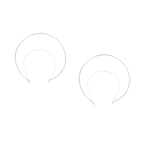 VICASKY 4 Stck. Doppellagiges Haarband Silber Modischer Hochzeitskopfschmuck für Braut und Party Leichtes Langlebiges Legierungs Stirnband für Damen und Mädchen Elegant und Hautfreundlich von VICASKY
