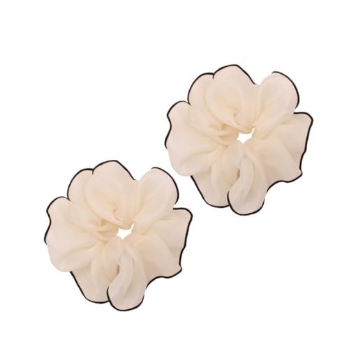 VICASKY 4 Stck. Französischer Stil Haarschmuck Große Intestine Haargummis Elastisch Netzstoff Haarschleifen Damen Ponytail Halter Modisch Alltag von VICASKY