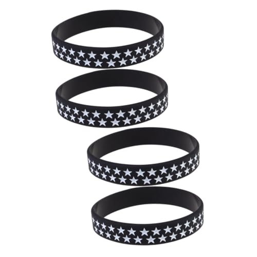 VICASKY 4 Stck. Us Flaggen Armbänder Rot Patriotisch Präsidentenwahl Cheer Schmuck für Damen Herren Leichtes Handliches Kostümzubehör zum Unabhängigkeitstag und Feierlichkeiten von VICASKY