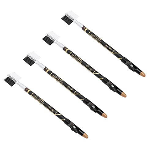VICASKY 4stücke Augenbrauenstifte Mit Kamm Für Frauen Und Mädchen Make-up Bleistifte Einfach Zu Verwenden Färben Wasserfest Für Professionellen Und Privaten Gebrauch von VICASKY
