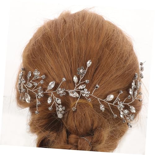 VICASKY 4 Stück Braut Haarband mit Funkelnden Strasssteinen Leichtes Komfortables Stirnband für Damen Handgefertigtes Hochzeits Accessoire für Braut und Party Vielseitig Kombinierbar für von VICASKY