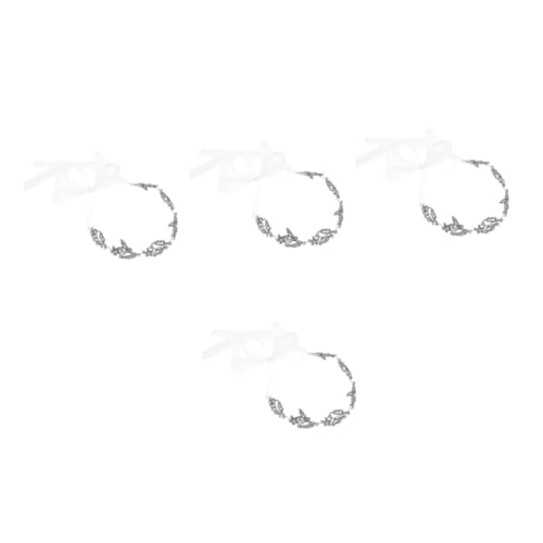 VICASKY 4 Stück Braut Haarschmuck Frauen Strass Stirn Kette Handgefertigt Leichtes Alloy Rhinestone Kopfband Für Hochzeits Frisuren Updos Vielseitiges Brautaccessoire von VICASKY