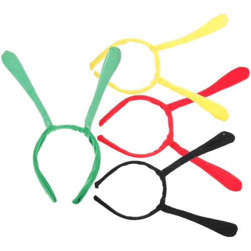 VICASKY 4 Stück Cartoon-Bienen Für Frauen Und Mädchen Süße Bienen-Kopfbedeckung Antennen-Stirnband Tierhaarbänder Bezaubernde Haarreifen Kopfschmuck Partygeschenke Für Kinder Verschiedene von VICASKY