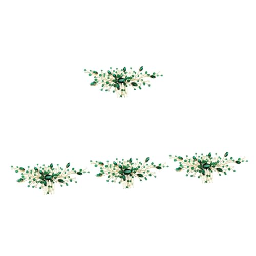 VICASKY 4 Stück Eleganter Braut Haarschmuck Wasserstrahl Haarkamm Handgefertigt Leicht Komfortabel für Hochzeit Festliche Anlässe Damen Mädchen von VICASKY