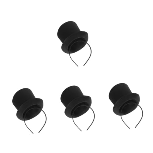 VICASKY 4 Stück Fascinator Haarreif Damen Banquet Party Hut Stirnband Leicht Atmungsaktiv Vielseitig für Hochzeit Cosplay Tea Party Anniversary Geschenkidee von VICASKY