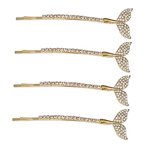 VICASKY 4 Stück Haarklammern mit Strasssteinen Teiliges für Frisuren Perfekter Haarschmuck für Damen Hochwertige Haarspangen von VICASKY